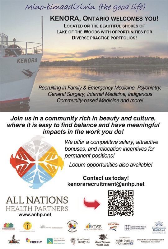 Display ad for All Nations Health Partners advertising physician job openings